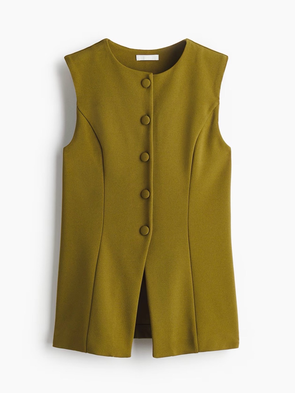 H&M Ponte Vest Olive Green NWT